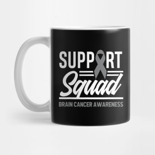 Support Squad Brain Cancer Awareness Mug